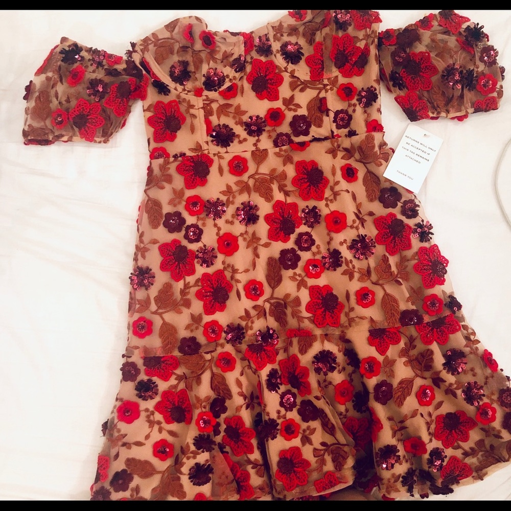 For Love & Lemons Amelia Strapless Mini Dress NWT - Picture 4 of 8